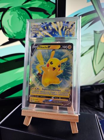 ⭐ Pikachu V SWSH198 - Collect Aura 7 (Excellent) | Promo Épée et Bouclier | 2022 FR 🇫🇷