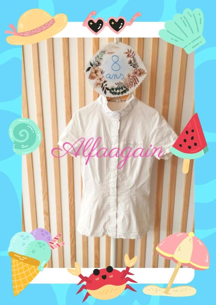 Chemisier d'équitation compétition 8ans xxs