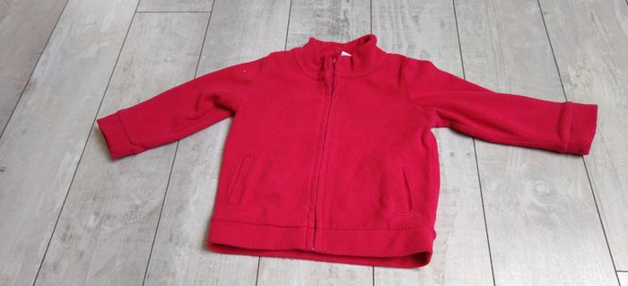 Polaire rouge zippée TeX T18M