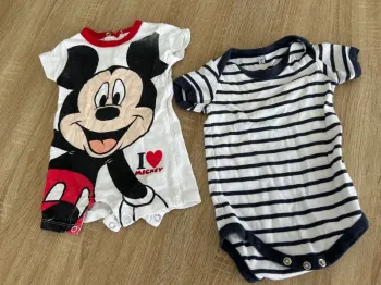 Bodies combinaison Mickey un bodie simple 3 3/6 mois