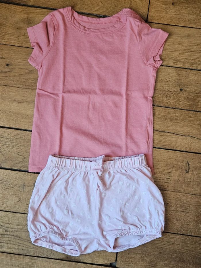 Ensemble été fille 24 /36 mois