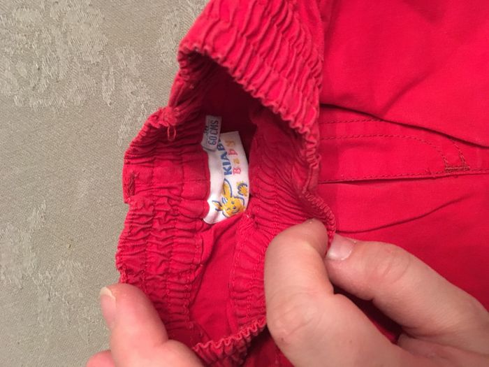 Pantalon Kiabi 3 mois rouge - photo numéro 2