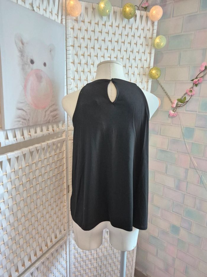 💕Jolie Top noir élégant et chic à chaînette –femme TXl / 42 mosquitos 💕 - photo numéro 2