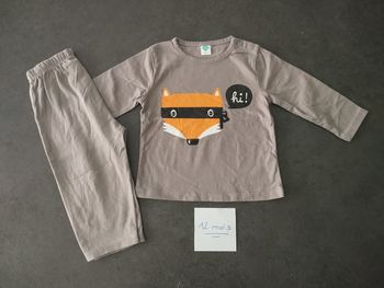 Pyjama 2 pièces renard