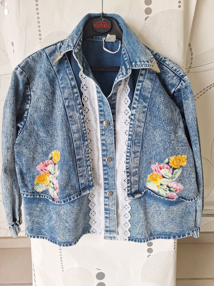 Veste jean 10/12 ans. - photo numéro 1