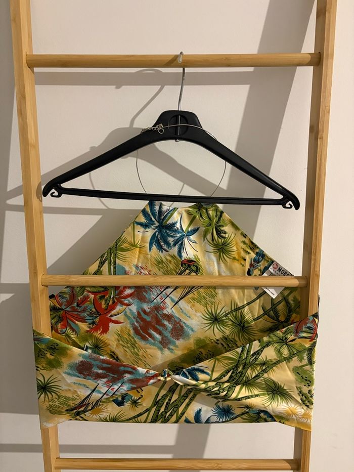 Top Morgan Vintage Y2K Halter Tropical Bague Métal (Taille 1/S) - photo numéro 2