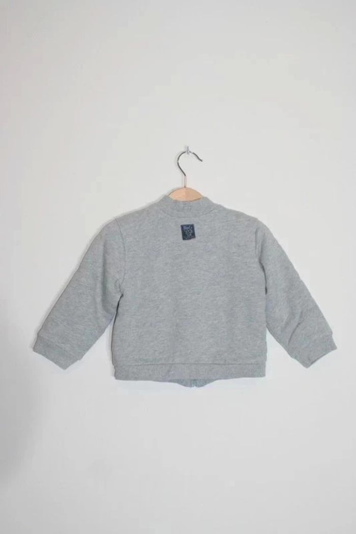 Sweat molletonné gris Grain de blé 23 mois - photo numéro 4