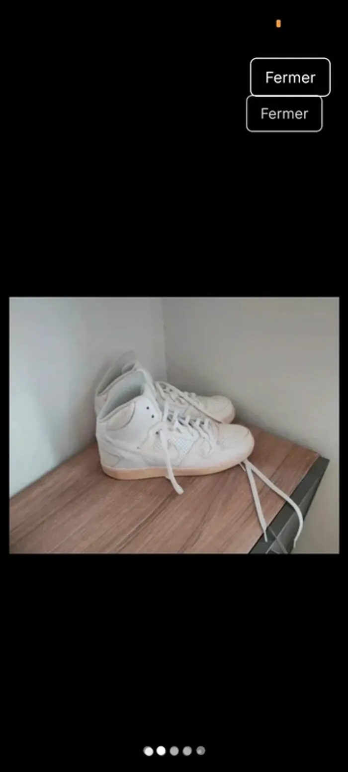👟 Baskets Nike homme – Taille 44.5 – Couleur blanche – Style intemporel