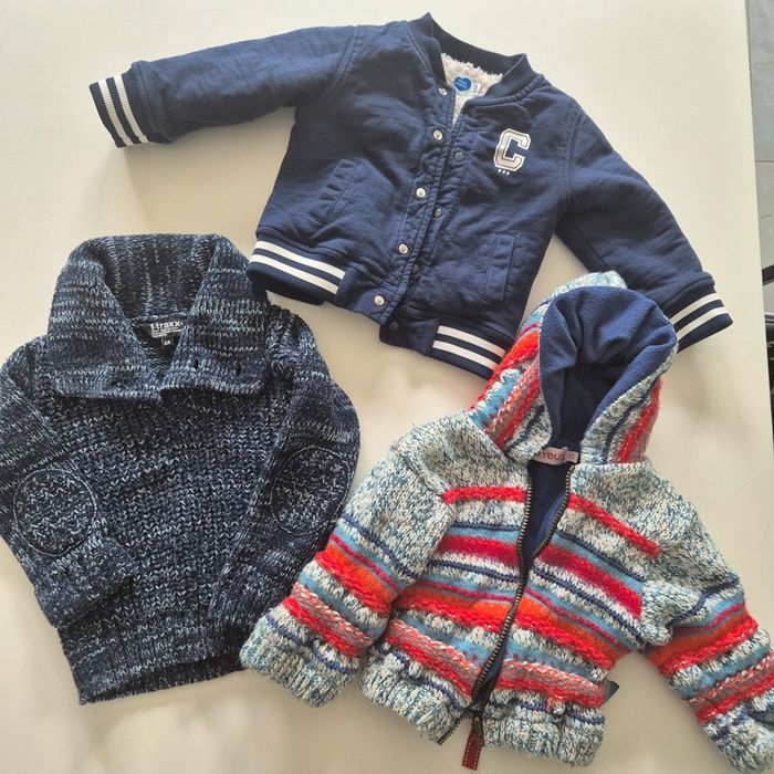 Pull et vestes (très) chaudes 2 ans