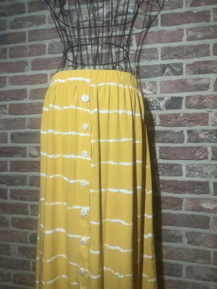 Jupe jaune et blanche Only Taille L / 40