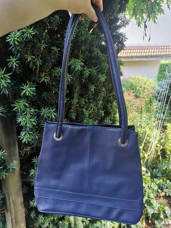 Sac à main bleu marine synthétique Ta Tong