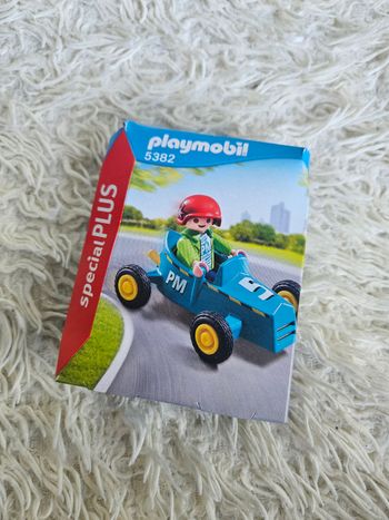 Jouet - jeux de construction playmobil 5382 enfant et kart - Neuf