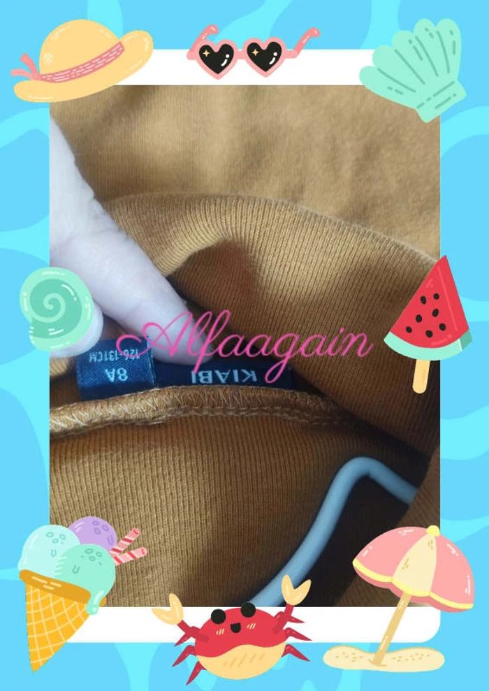 Lot sous pull 8ans bleu/moutarde Okaïdi kiabi - photo numéro 10