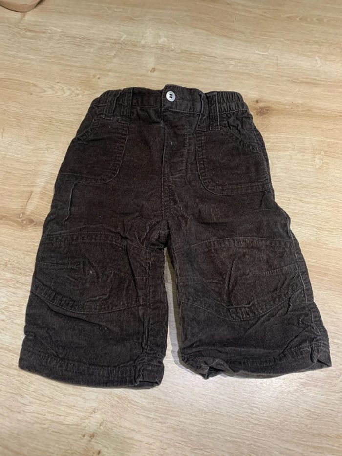 Pantalon côtelé marron - TAO 6mois/67cm
