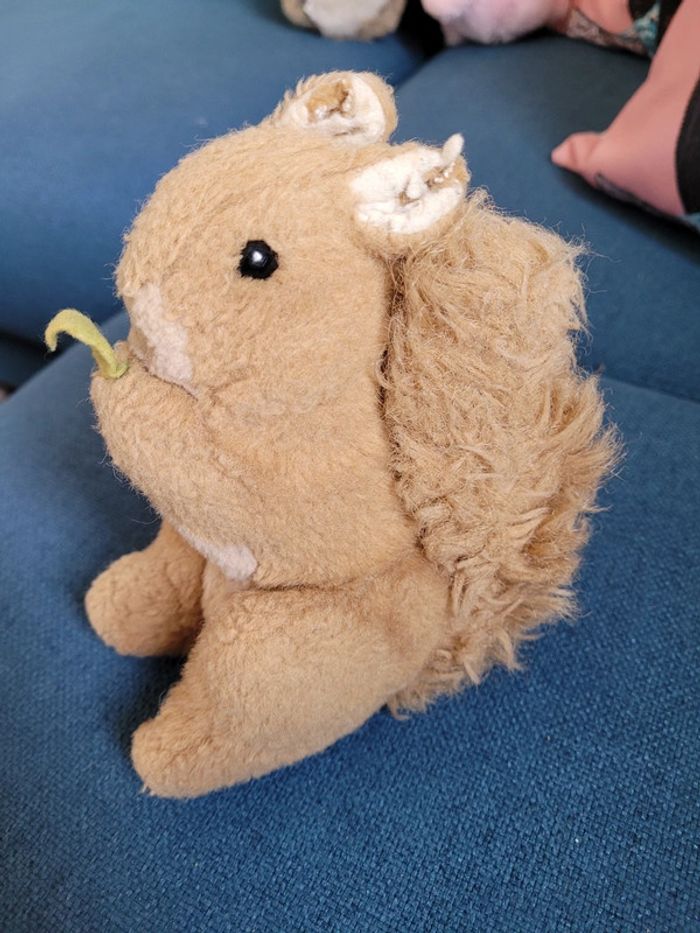 RARE Écureuil peluche feuille ancien Bear Nation doudou collection