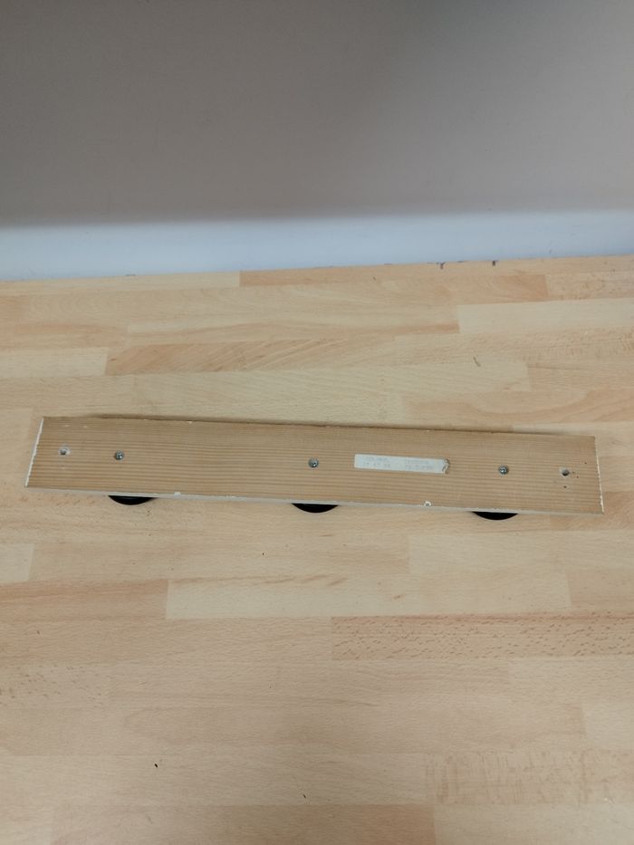 Porte-manteau en bois 3 patères longueur 42 cm - photo numéro 3