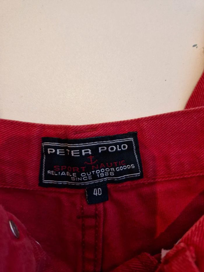 Jean rouge homme Peter Polo - Taille 40 - photo numéro 4