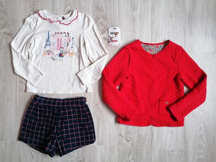 Sergent Major
Tee shirt, short et Veste reversible Promenons nous dans Paris
Taille 10 ans