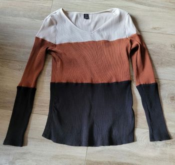 Pull tricolore de grossesse taille L