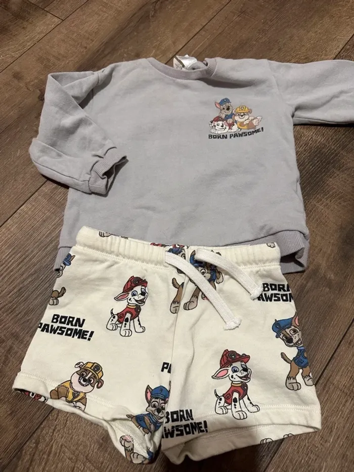 Ensemble pat patrouille paw patroll 18 mois