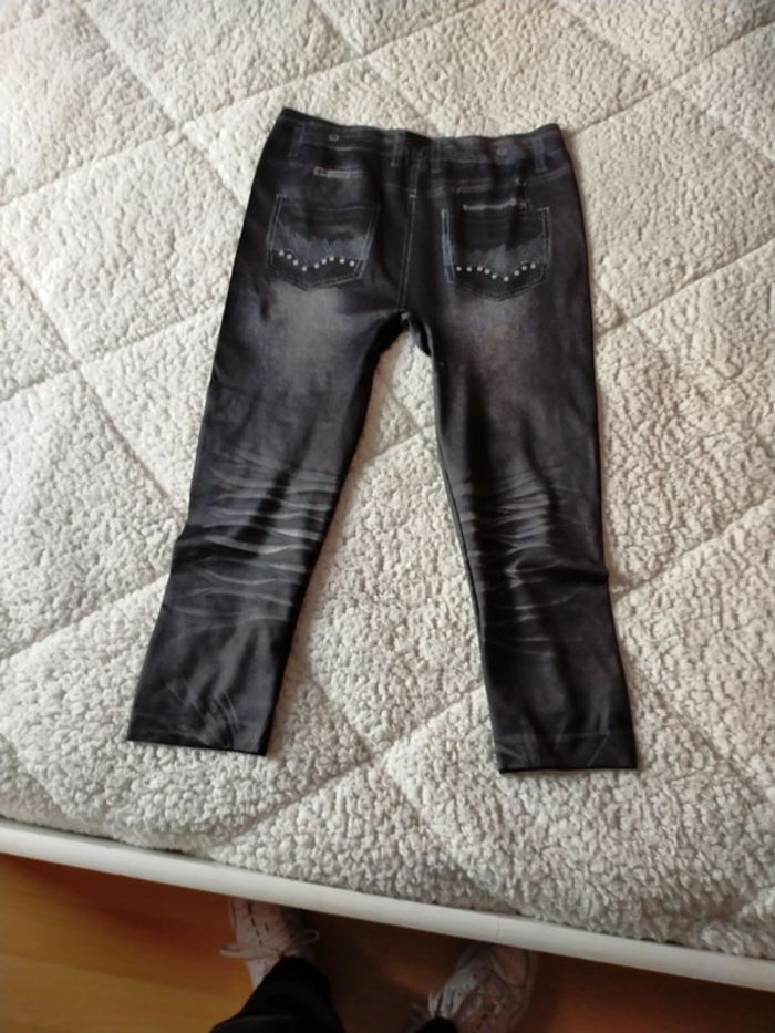 Joli pantalon style legging imitation jean - photo numéro 4