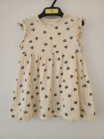 Jolie robe Zeeman en coton motif cœurs  