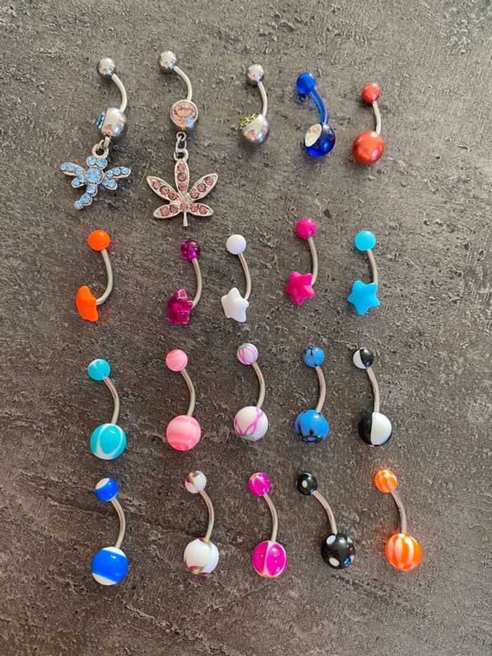 Lot piercings nombril neuf - photo numéro 2