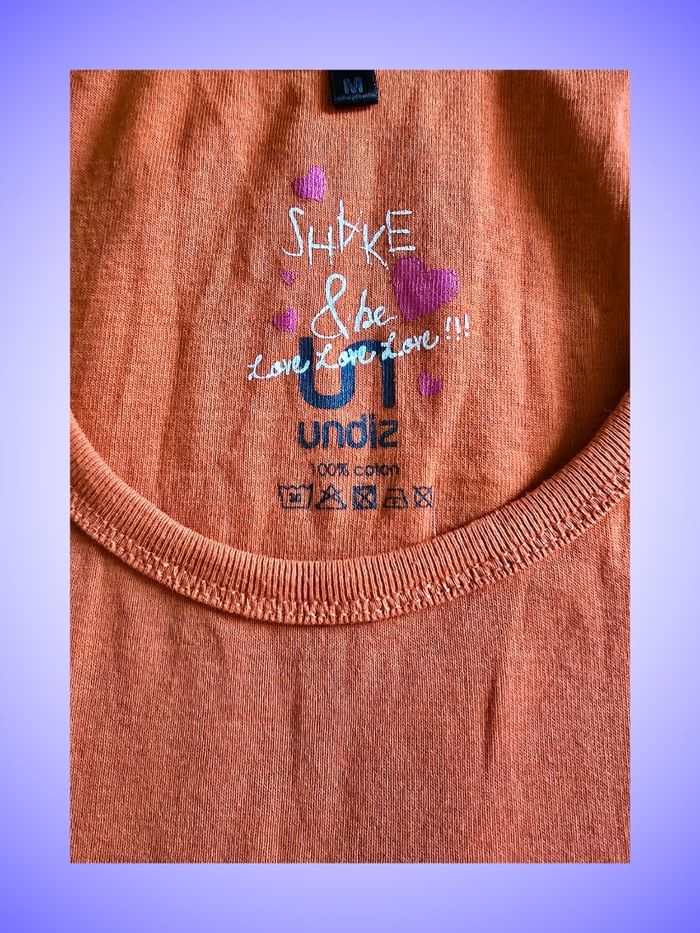 Débardeur Orange Taille 38 M Undiz - photo numéro 3