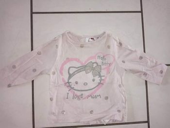 Maillot manches longues fille 3 mois Hello Kitty
