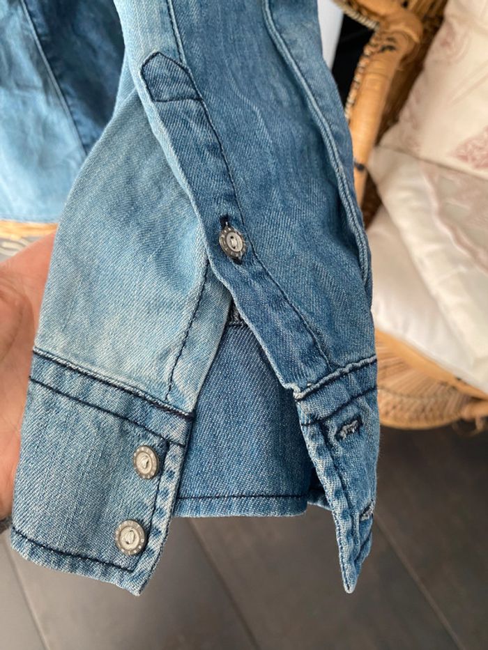 Chemise en jeans Esprit Denim bleue denim taille M - photo numéro 10