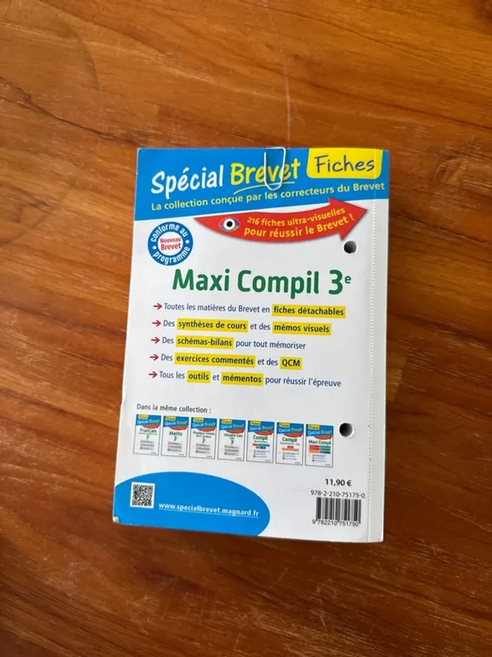 Livre, fiche spéciale, brevet, maxi compile - photo numéro 3