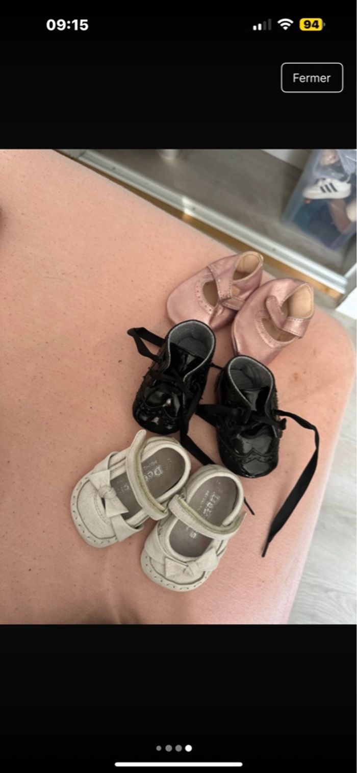 Lot chaussures bébé fille - photo numéro 4