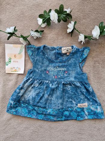 Robe à motif bébé fille 6 mois