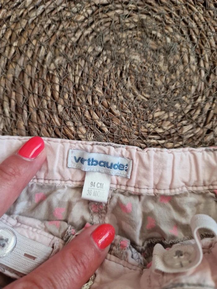 Joli short Verbaudet motifs papillons taille 36 mois - photo numéro 3