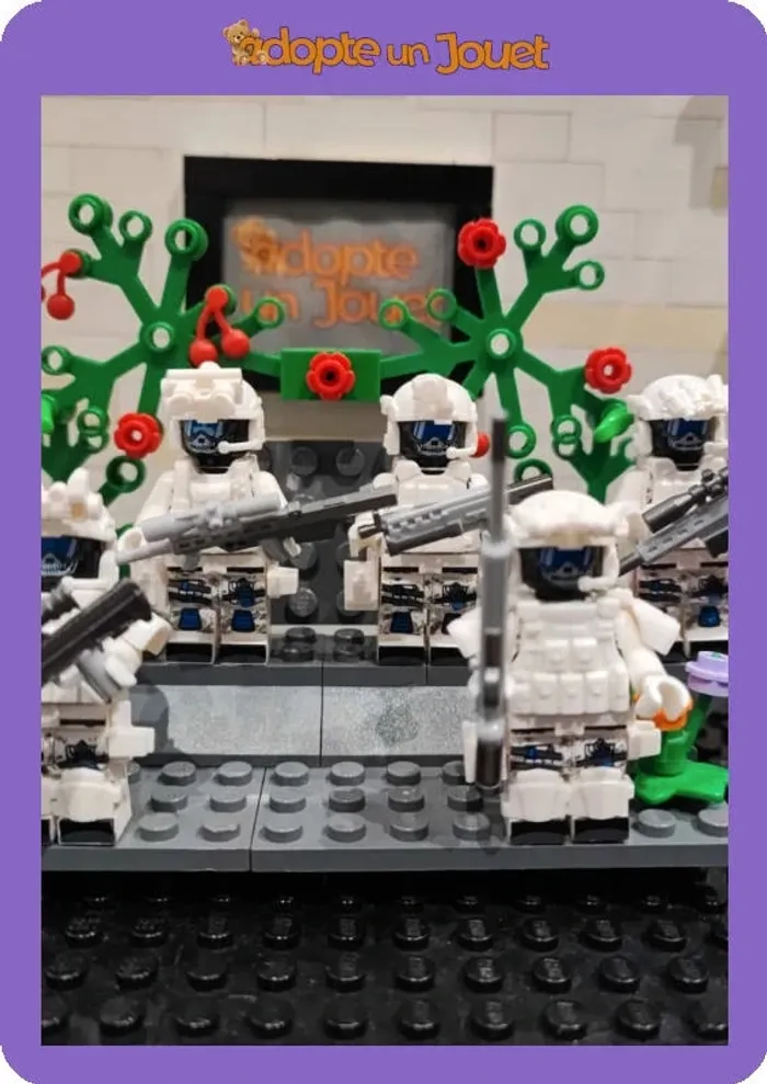 🚁 Lot de 6 figurines militaires 🔫 LM24 🪖Forces Spéciales - type Lego