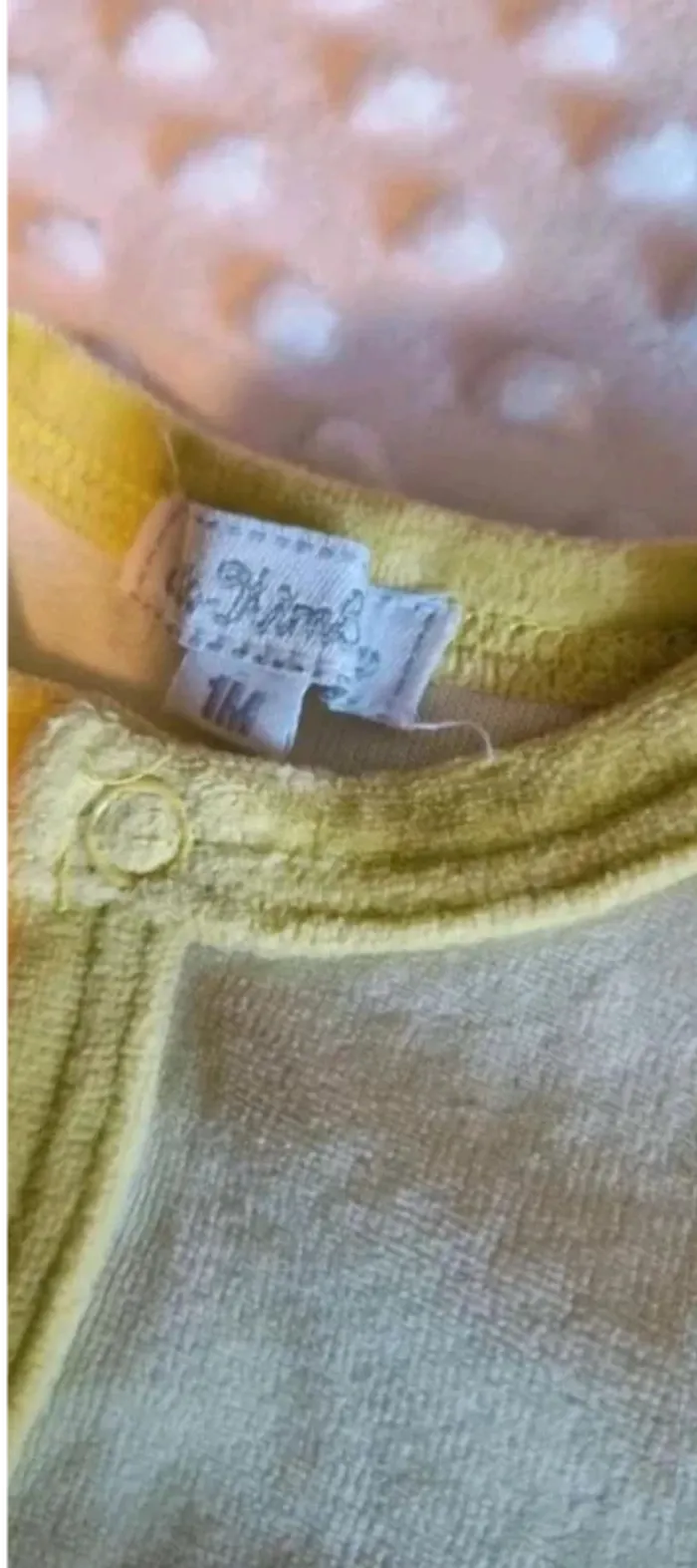 Pyjama  velours 1  mois vert  Animaux - photo numéro 3