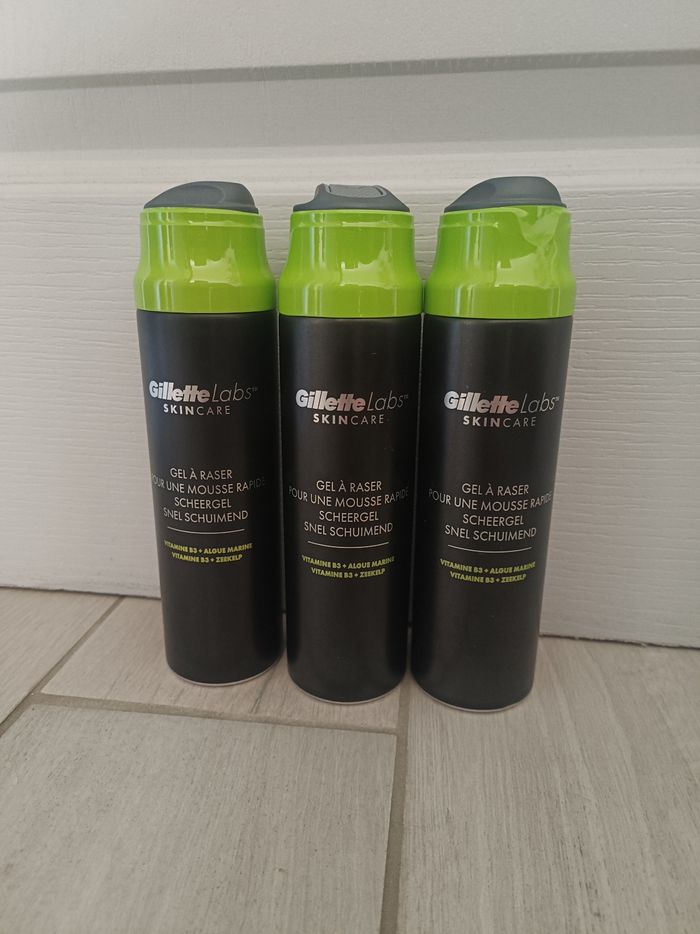 * 3 gel à raser Gillette labs skincare