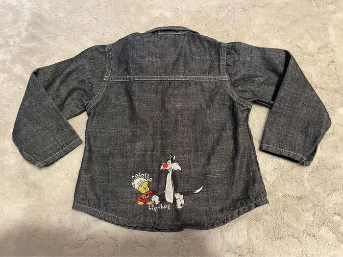 Chemise veste en jean Looney Tunes - 3 ans - photo numéro 2
