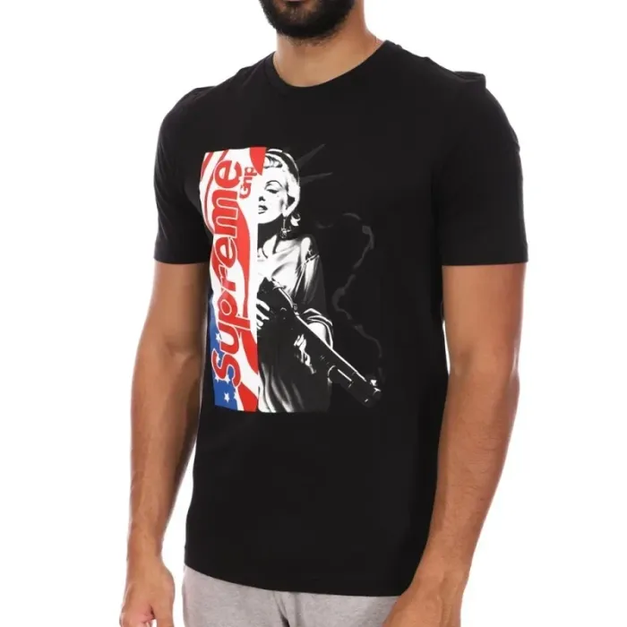 T-shirt Noir, Supreme Grip - Taille M, Neuf