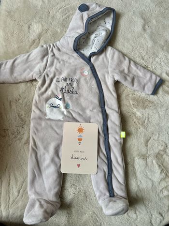 Combinaison 9 mois Petit Béguin à capuche