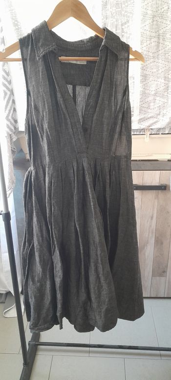 Robe grise de Zara basic
