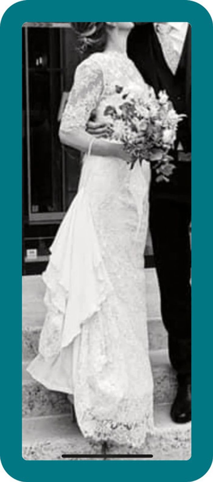 Robe de mariée Pronuptia T38 non retouchée modèle unique Dentelle (caraco et jupon compris) - photo numéro 4