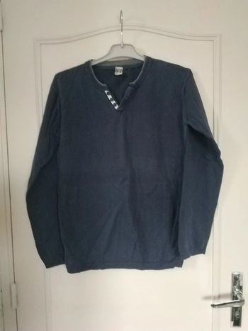 Pull fin bleu 14 ans