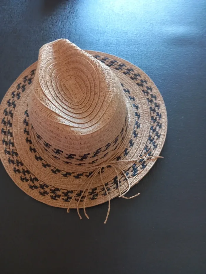 Chapeau imitation paille synthétique - photo numéro 2