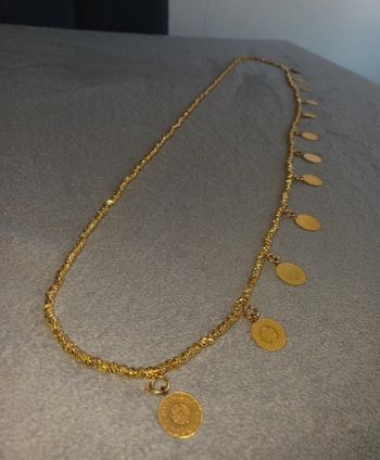 Perle plaquer or 18 k fiseklik ceyrek altin