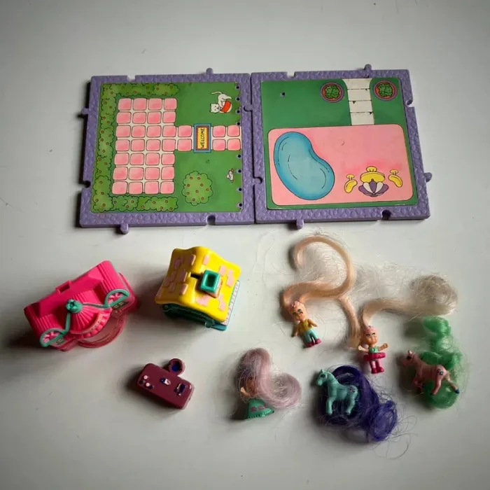 Lot figurines chevaux maisons cutie club galoob vintage - photo numéro 2