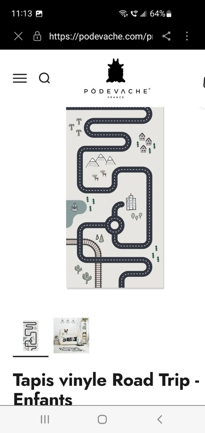 Tapis d'éveil Road Trip