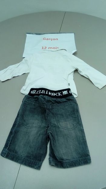 Ensemble t-shirt manches longues et short