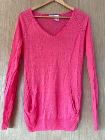 Pull léger framboise soft grey 34-36