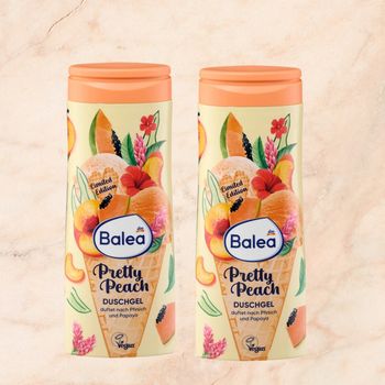 2 Gels Douche Balea DM Pretty Peach 300ml Neufs 